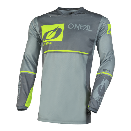 Oneal 2023 Hardwear Flow Jersey - Grey/Neon Yellow