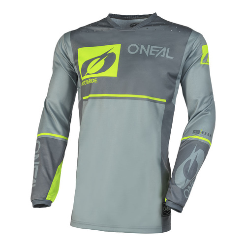 Oneal 2023 Hardwear Flow Jersey - Grey/Neon Yellow - S