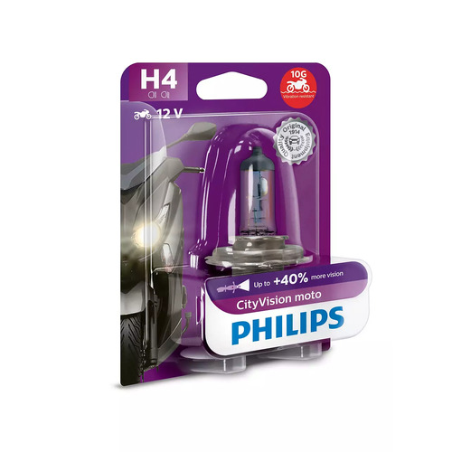 Philips H4 12v 60/55w City Vison Headlight Bulb 