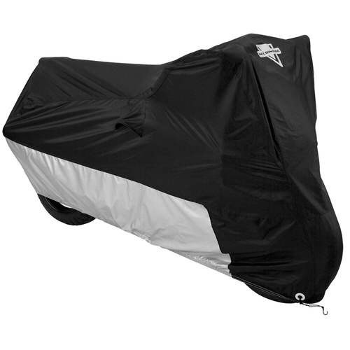 Nelson-Rigg Bike Cover MC-90402-MD Deluxe Motorcycle Cover Black/Silver