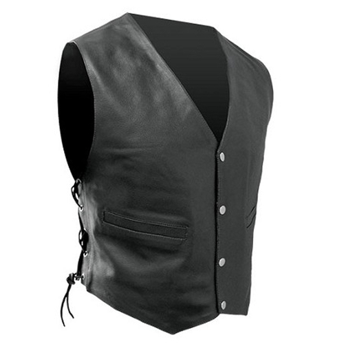 Rjays Leather Lace-Up Vest