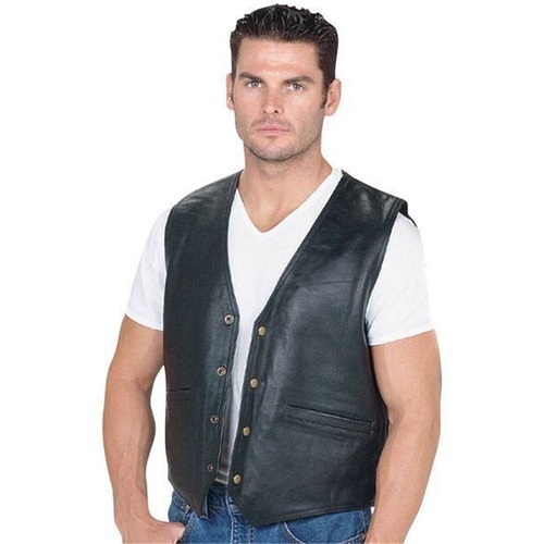 RJAYS LEATHER CRUISER VEST (4XL) #