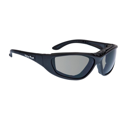 Ugly Fish Ultimate Motorcycle Sunglasses RS707 - Matt Black Frame/Smoke Lens