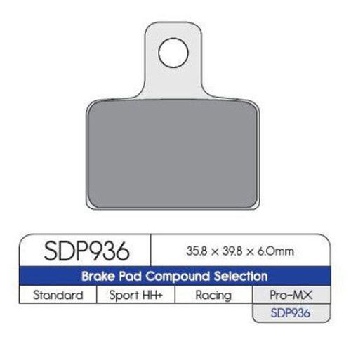 DP SDP PRO-MX BRAKE PADS SDP936