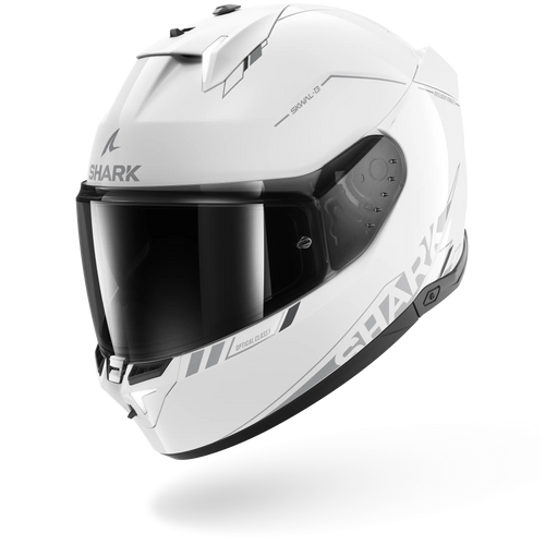 Shark Skwal I3 Blank SP Helmet - White/Silver/Anthracite