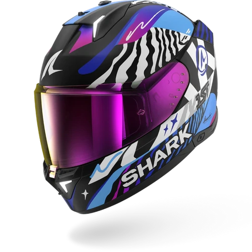 Shark Skwal i3 Speed-Fancy Full Face Helmet - Black/White/Blue
