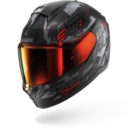 Shark Ridill 2 Molokai Full Face Helmet - Matte Black/Anthracite/Red