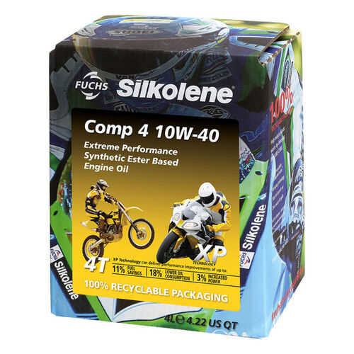 SILKOLENE COMP 4 10W-40 - XP  (4L) CUBE (CTN 4) (WAS SK600985295)