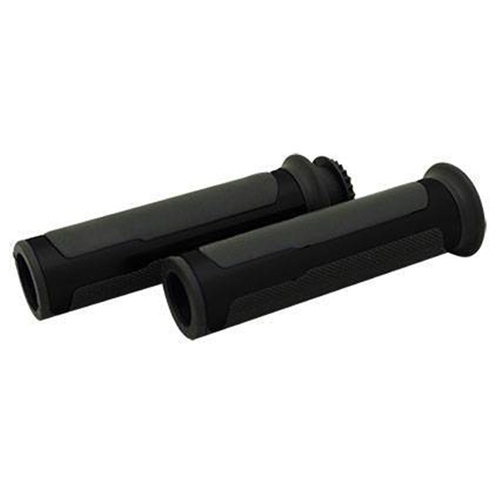 Tarmac Grips with Throttle Tube - Black 
