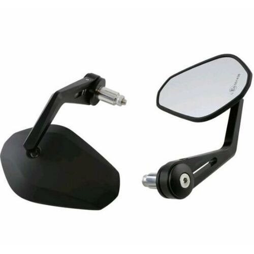 Tarmac Falcon Bar End Mirror Set - Black 