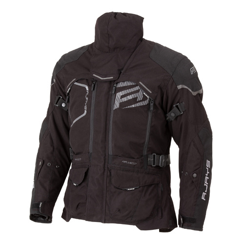 Rjays Adventure Textile Jacket - Black/Black
