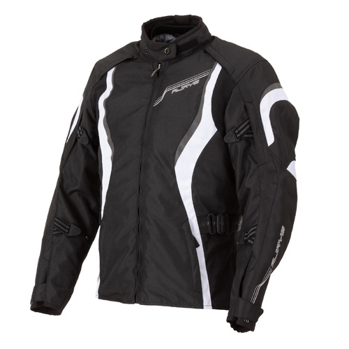 Rjays Athena Womens Textile Jacket - Black/White