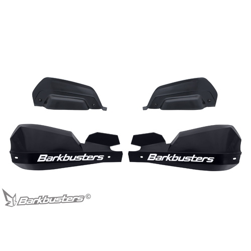 BarkBusters VPS Plastic Guards - Black - With Wind Deflector Set