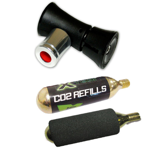 XTech Controller CO2 Tyre Inflator With 2 16g Cartridges 