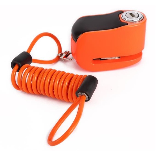 Xtech 5.5mm Alarmed Disc Lock - Orange 