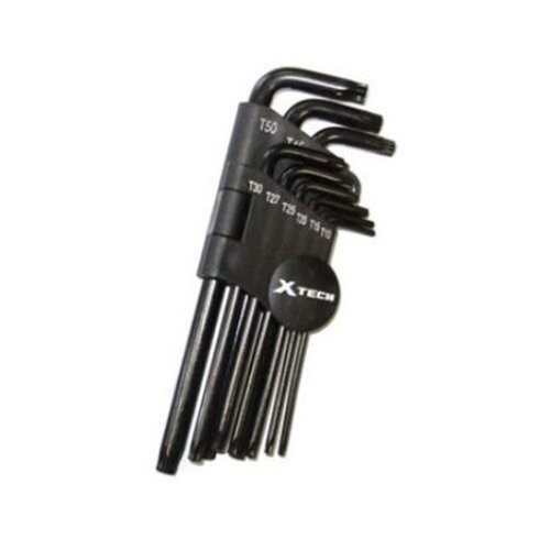 XTech Allen Key Set 9pc CR-V Met