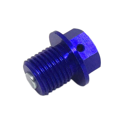 Zeta Magnetic Drain Bolt Blue - Yamaha YZ/YZF