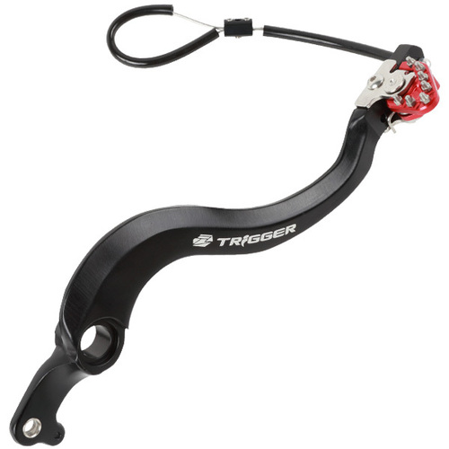 Zeta Trigger Rear Brake Pedal Red - Suzuki RMZ250 13-18
